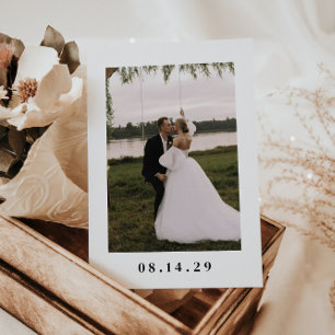 Faire-part Mariage Minimaliste Moderne à Plusieurs Photos de