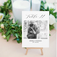 Mariage minimaliste Tableau 11 Numéro et images ca