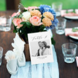 Faire-part Mariage minimaliste Tableau 4 Numéro et images car<br><div class="desc">Une autre façon de montrer vos numéros de table mariage. Conçu pour correspondre à la collection "Mariage Essentials - Classic". Ce modèle comprend 1 photo qui pourrait être quand vous étiez enfants ou en couple, tableau 4 in. classique élégant typographie de script, noms de couple et date mariage. Obtenir les...</div>