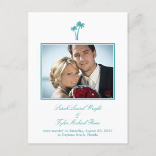 Faire-part Mariage moderne de palmiers