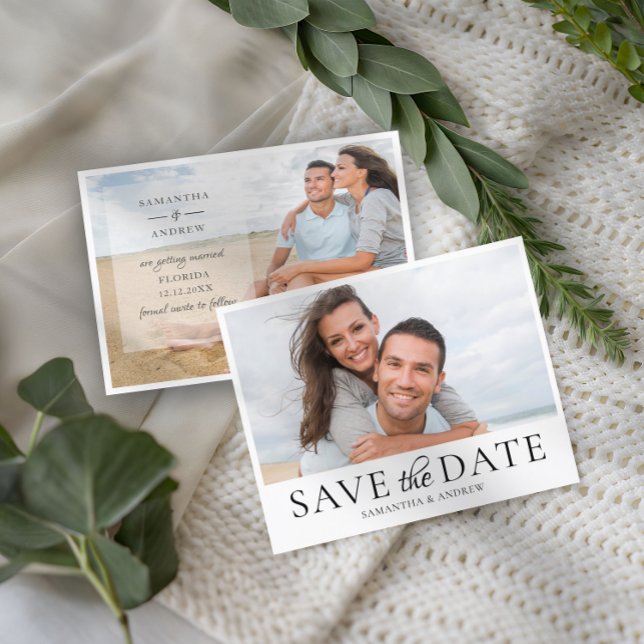 Faire-part Mariage photo simple Budget (Créateur téléchargé)