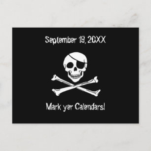 Faire-part Mariage pirate Enregistrer la date Carte postale
