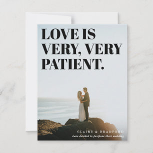 Faire-part Mariage repoussé audacieux et effronté typographiq