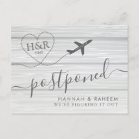 Mariage sur la Plage Reprogrammé Carte Postale en