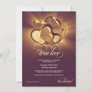 Faire-part Mariage Vrai Amour