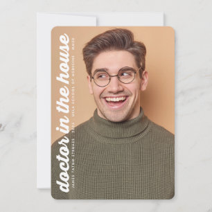 Faire-part MÉDECIN À LA MAISON RETRO 2 GRAD photo MÉDICALE