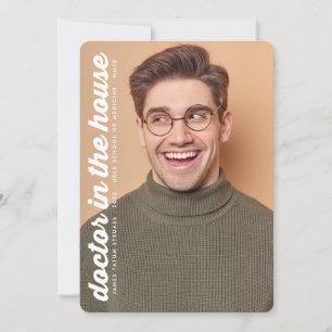 Faire-part MÉDECIN À LA MAISON RETRO 2 GRAD photo MÉDICALE