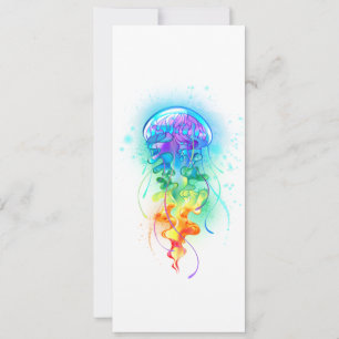 Faire-part Méduse arc-en-ciel