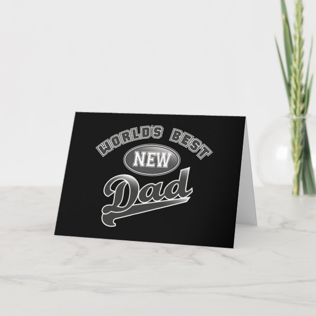 Faire-part Meilleur nouveau papa du monde (Devant)