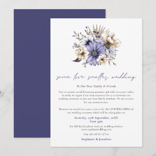 Faire-part Même amour, mariage plus petit Réduction Fleurs vi