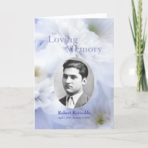 Faire-part Memorial Card