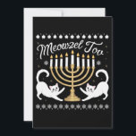 Faire-part Meowzel Tov Drôle de Chanukah Hanukkah Sweatshirt<br><div class="desc">Meowzel Tov Drôle de Chanukah Hanukkah Sweatshirt Démodé</div>