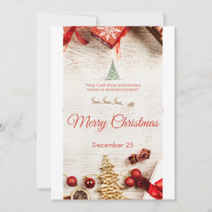 Faire-part Merry christmas