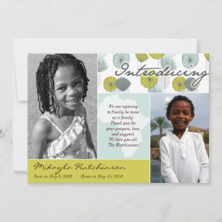 Faire-part Message Afrique : Retro Puffs