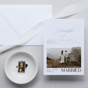 Faire-part Mini marié 3 Script photo QR Code Mariage