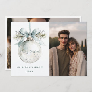 Faire-part Minimal Merry Christmas Ornament