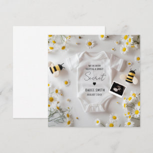 Faire-part minimale de grossesse d'abeilles