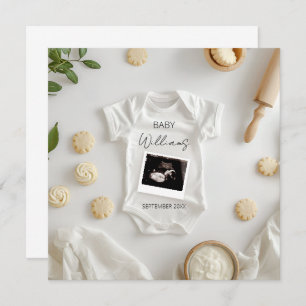 Faire-part minimaliste de grossesse