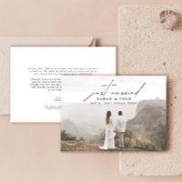 Minimaliste moderne, juste marié Mariage photo