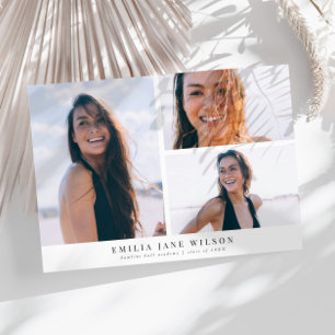 Faire-part minimaliste multi-photo