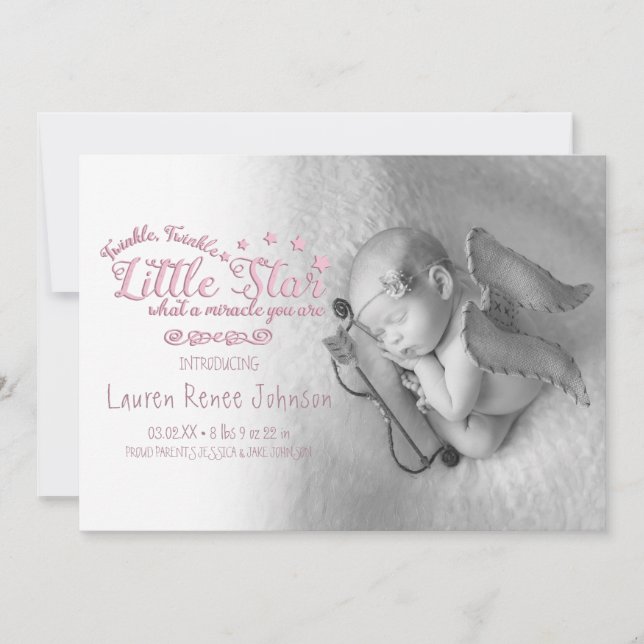 Faire-part Miracle Baby, Annonces de naissance (Devant)