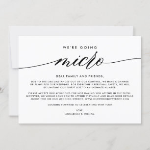 Faire-part Mise à jour mariage Nous Allons Faire Du Micro