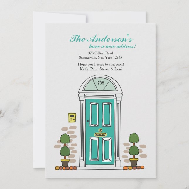 Faire-part mobile d'entrée principale (Devant)