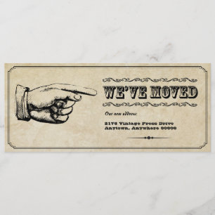 Faire-part mobile d'indicateur vintage