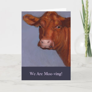 Faire-part mobile : Peinture de la vache, MOO-ving