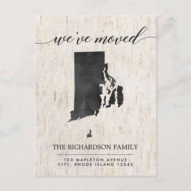 Faire-part mobile, Rhode Island état rustique (Devant)