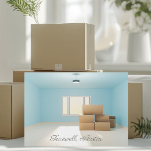 Faire-part Modern Farewell City New Home Adresse Chambre Démé