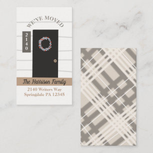 Faire-part moderne de déménagement de portes agric