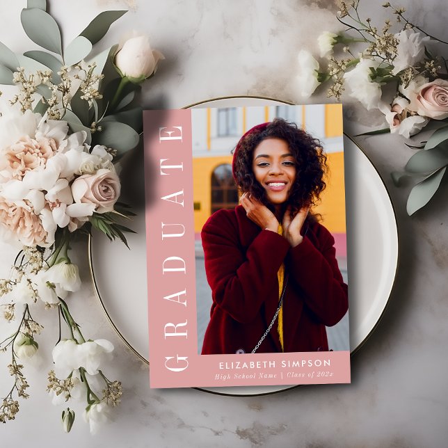 faire-part moderne de graduation en soins infirmie (Créateur téléchargé)