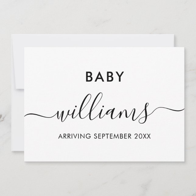 Faire-part moderne de grossesse (Devant)