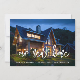 Faire-part moderne de photo mobile contemporain