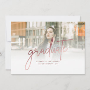 Faire-part Moderne Elegant 2 Photo Grad 2022 Graduation