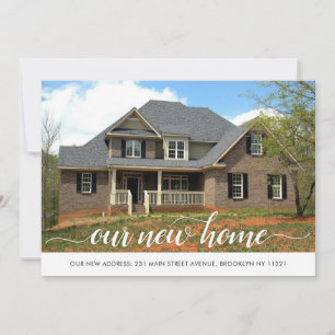 Faire-part Moderne Notre nouvelle maison Changement d'adresse