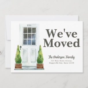 Faire-part Moderne Nous avons déménagé des Plantes de la port