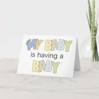 Faire-part Mon bébé a un bébé