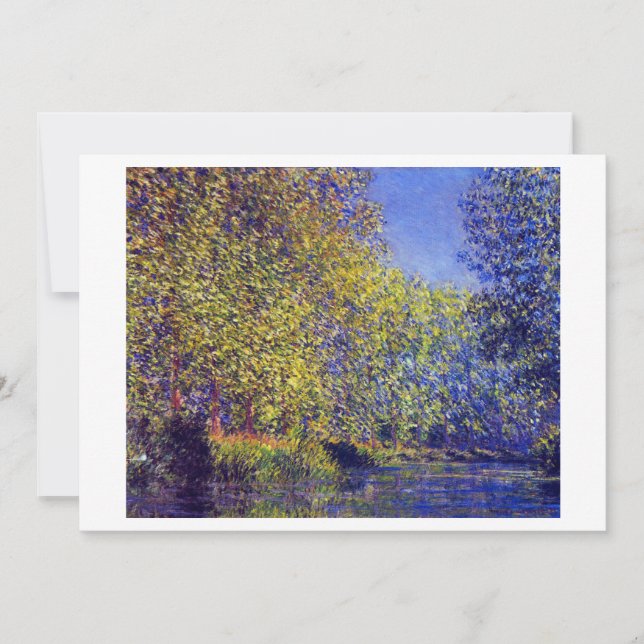 Faire-part Monet peinture plier dans la rivière Epte près de  (Devant)