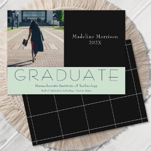 Faire-part Monnaie noire photo moderne