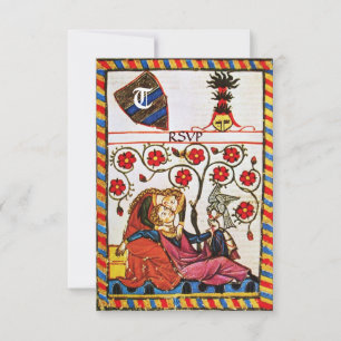 Faire-part MONOGRAMME D'AMOUR ÉTERNEL rsvp