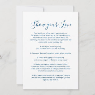 Faire-part Montrez votre amour social distancing mariage mari