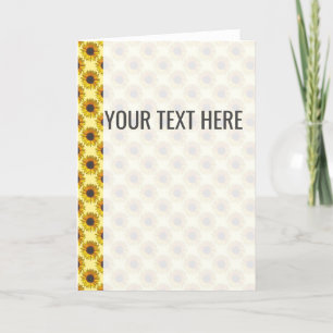 Faire-part Motif de tournesol jaune