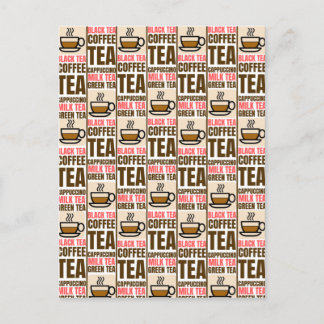 Faire-part MOTIF THÉ CAFE, Carte postale