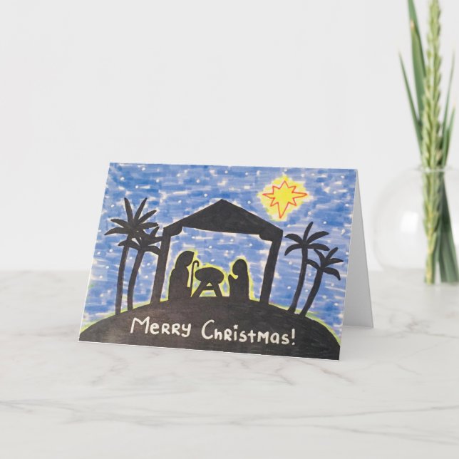 Faire-part Nativité Noël (Devant)