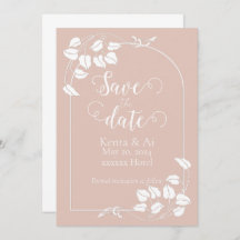 Naturel Chic Wedding Enregistrer la date