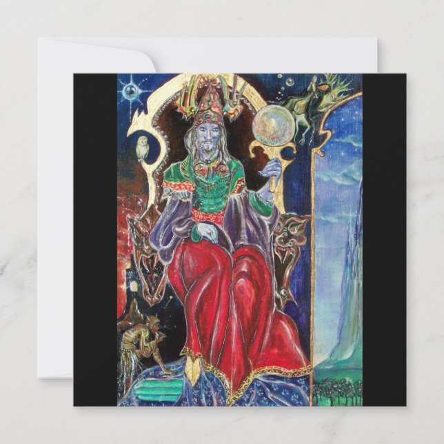 Faire-part NEUROMANCER, bleu rouge noir (Devant)