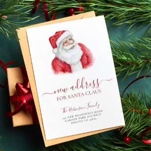 Faire-part Noël changement d'adresse vacances déménagement