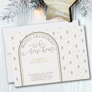 Faire-part Noël de New House Pine nordique arbres en mouvemen